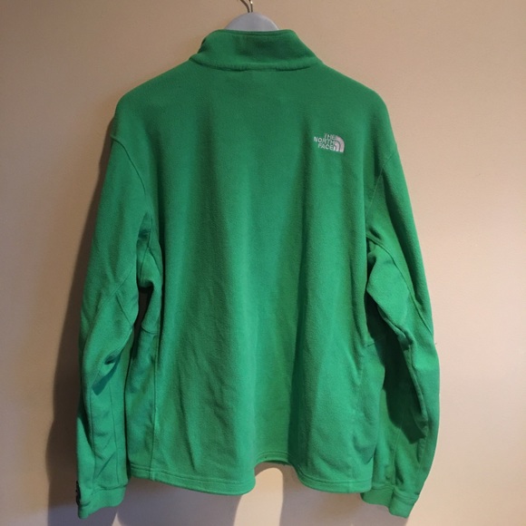 North Face Green Fleece Jacket Full Zip Mens XL - Picture 5 of 6